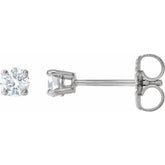 Platinum 1/5 CTW Natural Diamond Stud Earrings